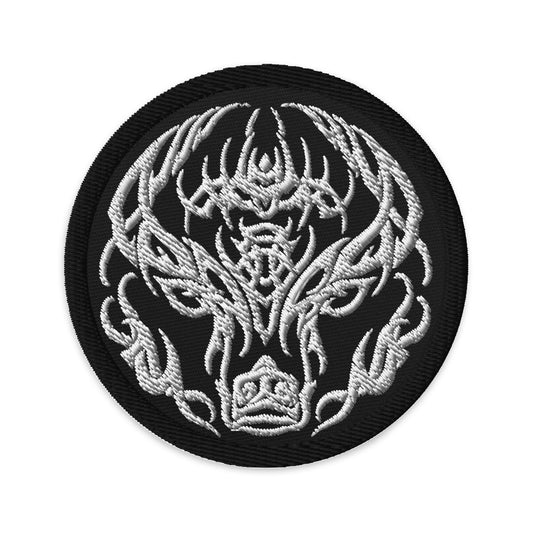 TR Bull Head Embroidered Patch