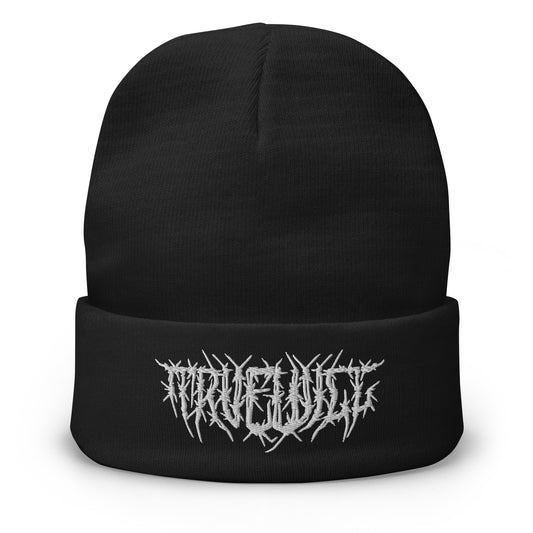 Barbed Wire True Will Embroidered Beanie